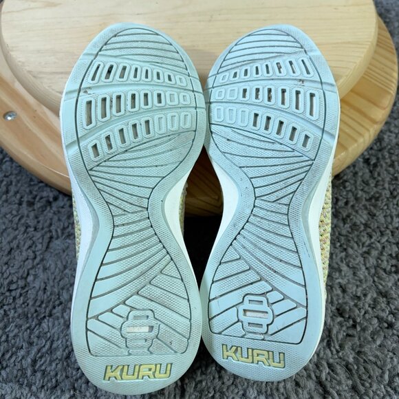Kuru Stride Athletic Shoe Women 5.5 Fabric Yellow Slip On Walking Sneaker - Picture 8 of 8